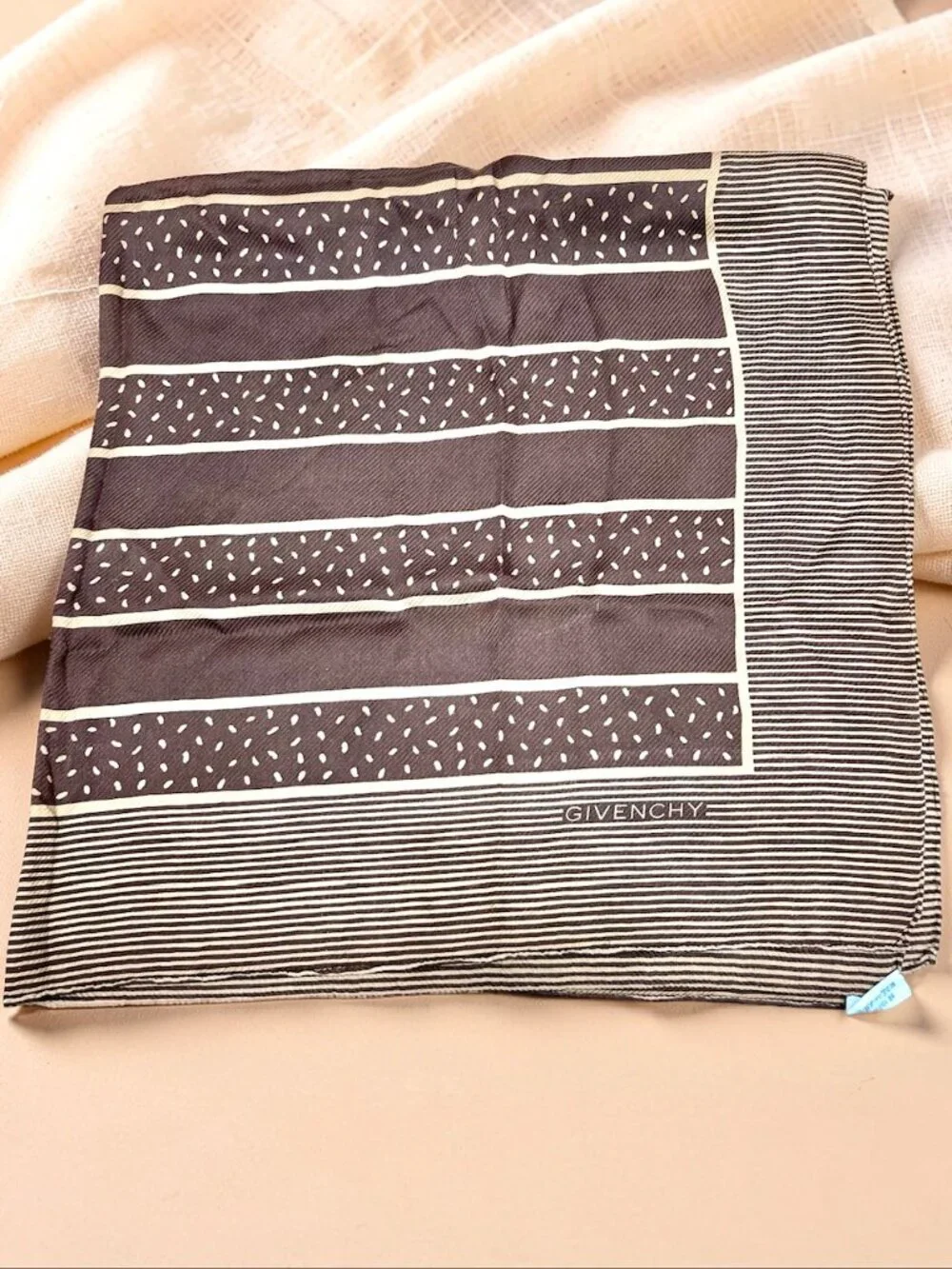 Vintage Givenchy 100% Silk Scarf 34